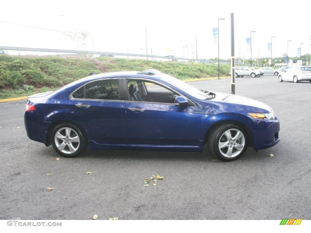 2009 TSX Sedan - Vortex Blue Pearl / Ebony photo #4