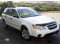 2009 Satin White Pearl Subaru Outback 2.5i Wagon  photo #3