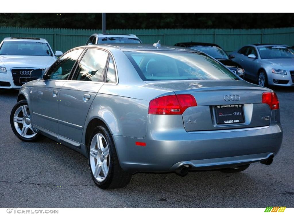 2008 A4 2.0T quattro Sedan - Quartz Grey Metallic / Light Gray photo #10