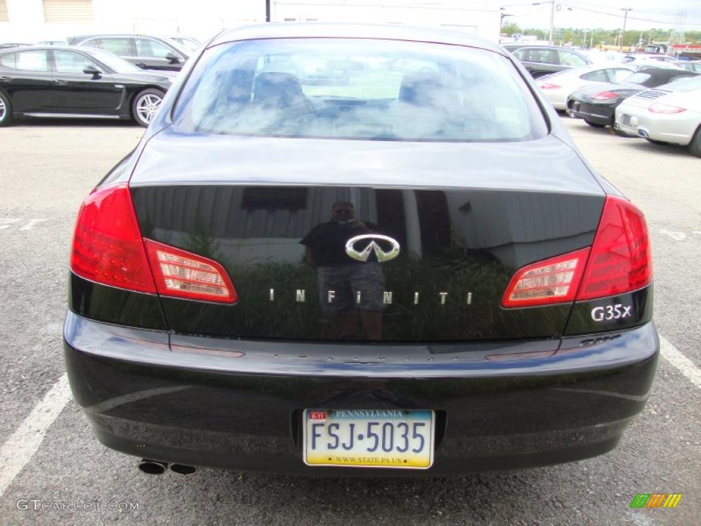2004 G 35 x Sedan - Black Obsidian / Graphite photo #9