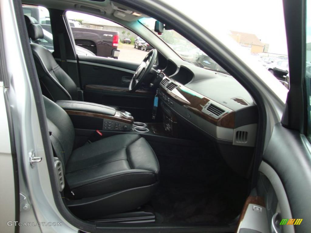 2004 7 Series 745Li Sedan - Titanium Silver Metallic / Black/Black photo #20