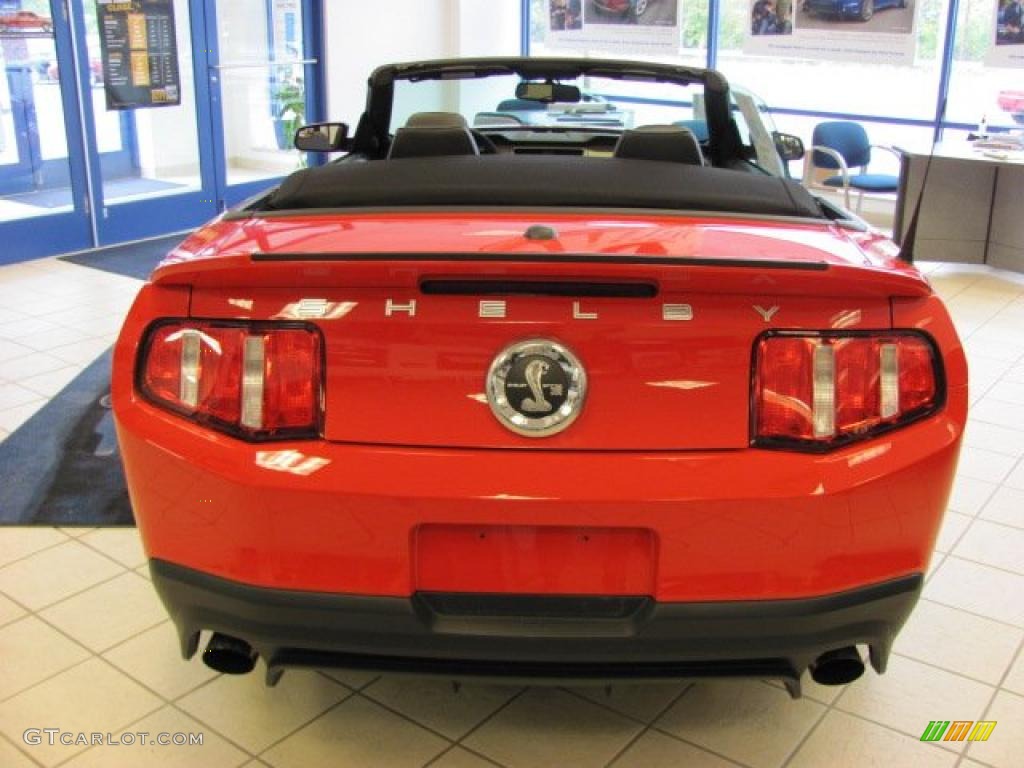2011 Mustang Shelby GT500 SVT Performance Package Convertible - Race Red / Charcoal Black/Black photo #4