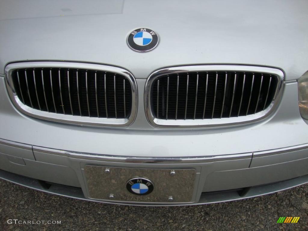 2004 7 Series 745Li Sedan - Titanium Silver Metallic / Black/Black photo #38