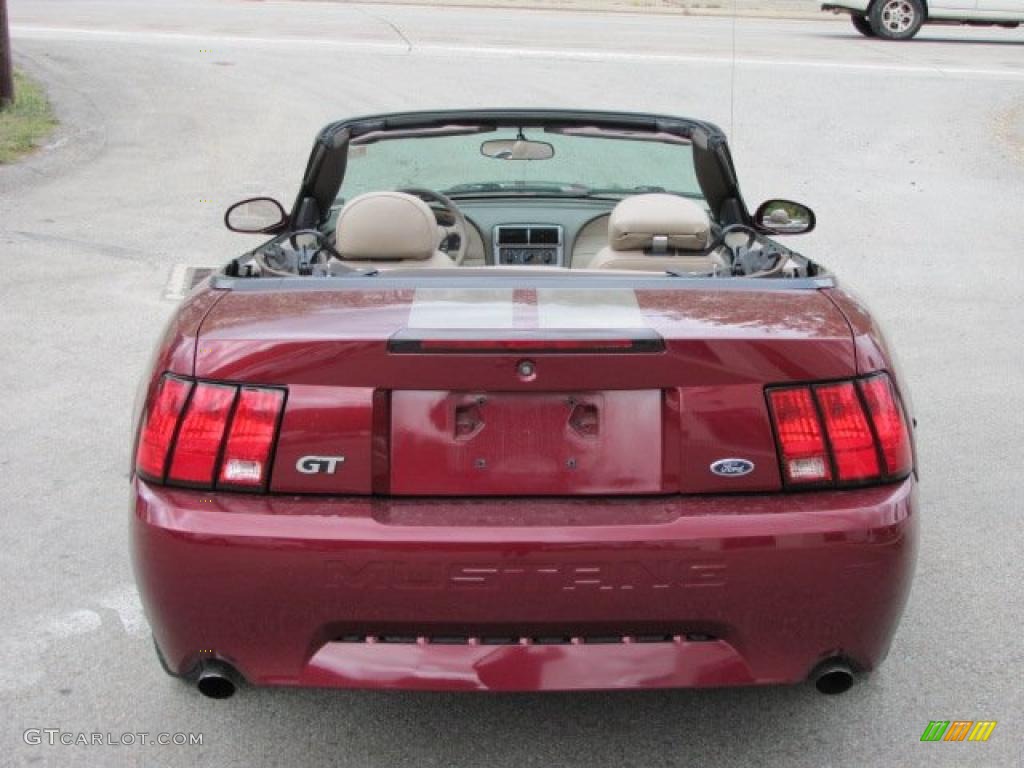 2004 Mustang GT Convertible - 40th Anniversary Crimson Red Metallic / Medium Parchment photo #5