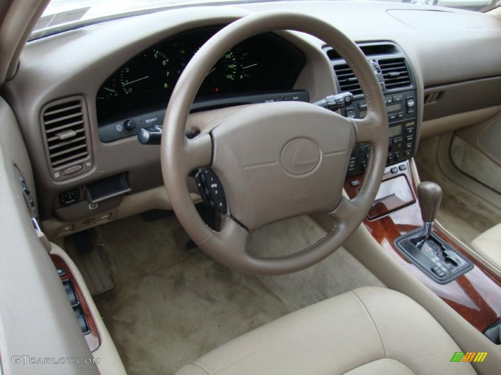 1995 LS 400 Sedan - Cashmere Beige Metallic / Tan Leather photo #12