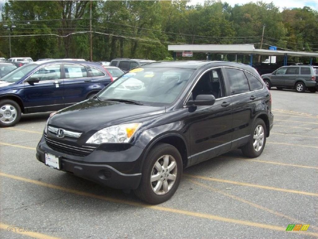 2008 CR-V EX 4WD - Nighthawk Black Pearl / Black photo #22