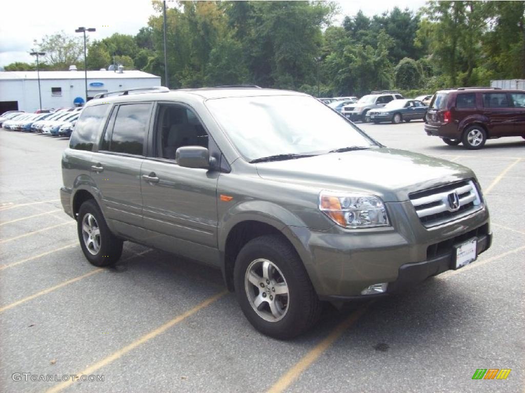 2008 Pilot EX 4WD - Aberdeen Green Metallic / Gray photo #1