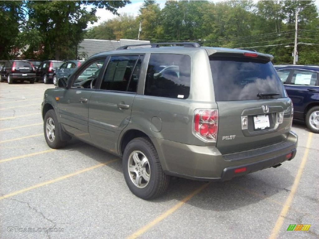 2008 Pilot EX 4WD - Aberdeen Green Metallic / Gray photo #2