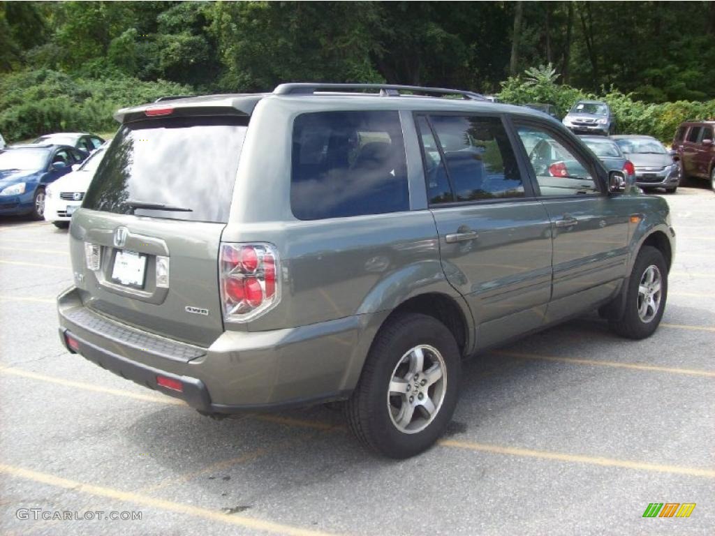 2008 Pilot EX 4WD - Aberdeen Green Metallic / Gray photo #19