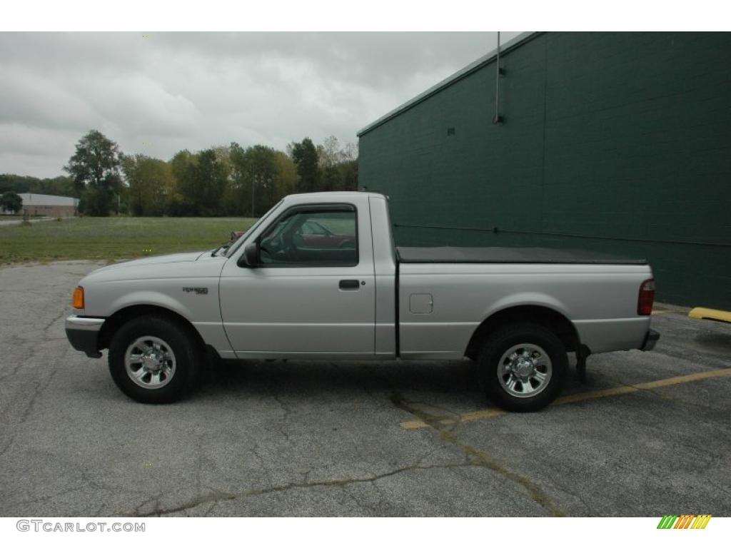 2001 Ranger XL Regular Cab - Silver Frost Metallic / Dark Graphite photo #7