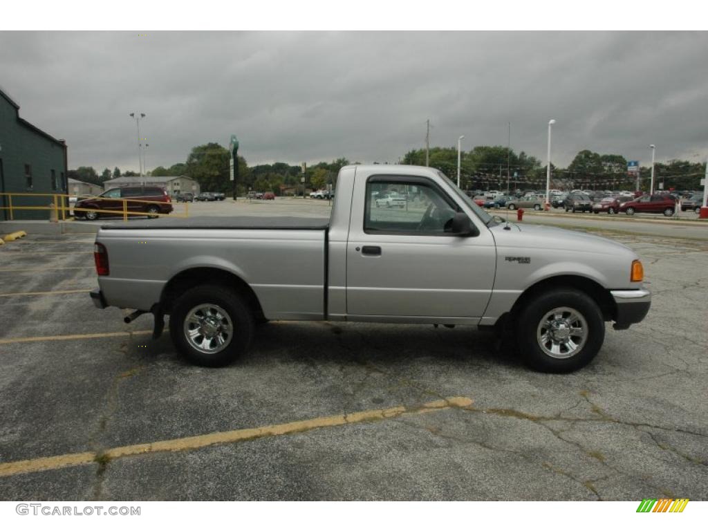 2001 Ranger XL Regular Cab - Silver Frost Metallic / Dark Graphite photo #8