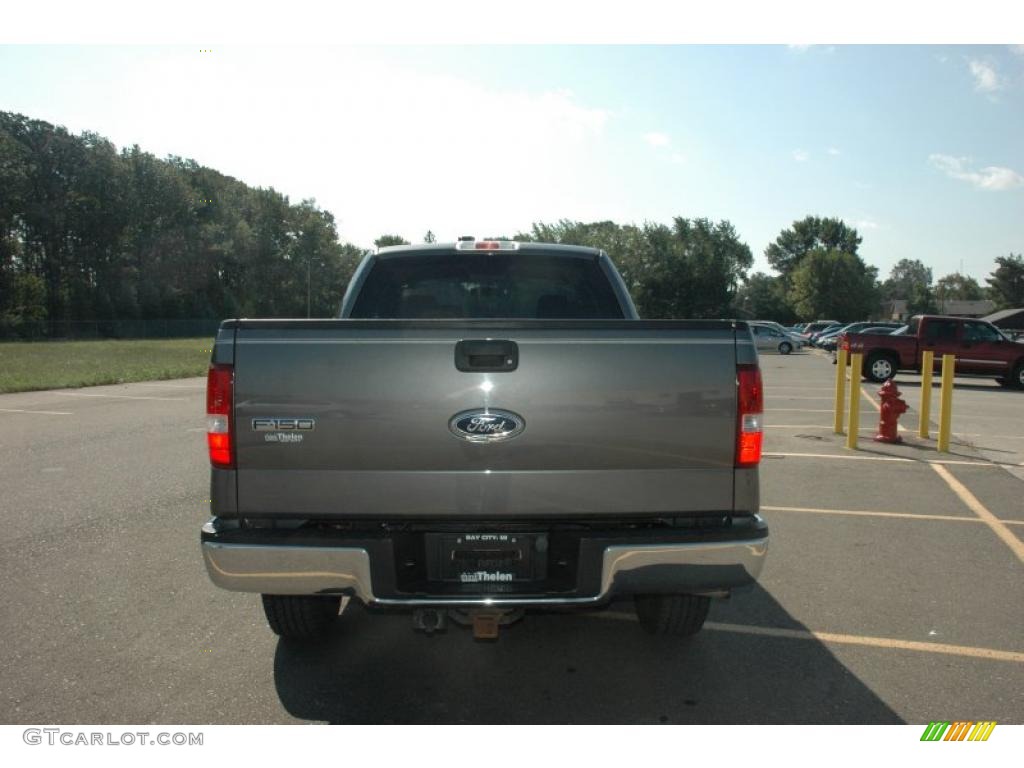 2005 F150 XLT SuperCab 4x4 - Dark Shadow Grey Metallic / Medium Flint Grey photo #4
