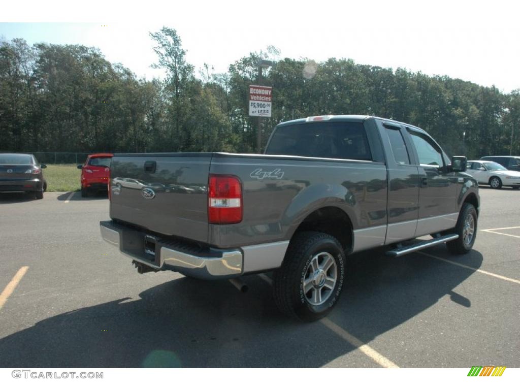 2005 F150 XLT SuperCab 4x4 - Dark Shadow Grey Metallic / Medium Flint Grey photo #6