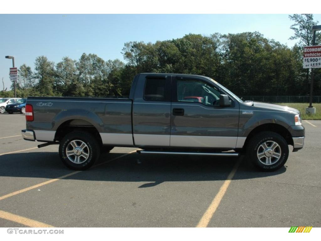 2005 F150 XLT SuperCab 4x4 - Dark Shadow Grey Metallic / Medium Flint Grey photo #7