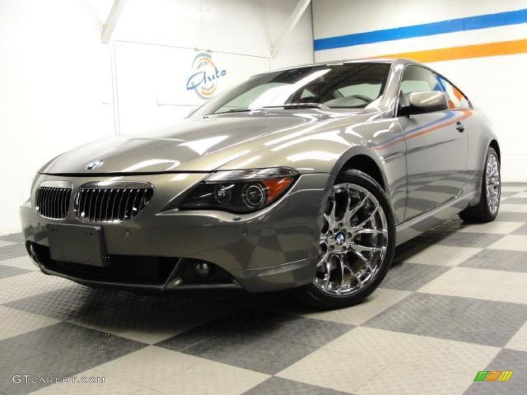 2005 6 Series 645i Coupe - Stratus Grey Metallic / Black photo #1