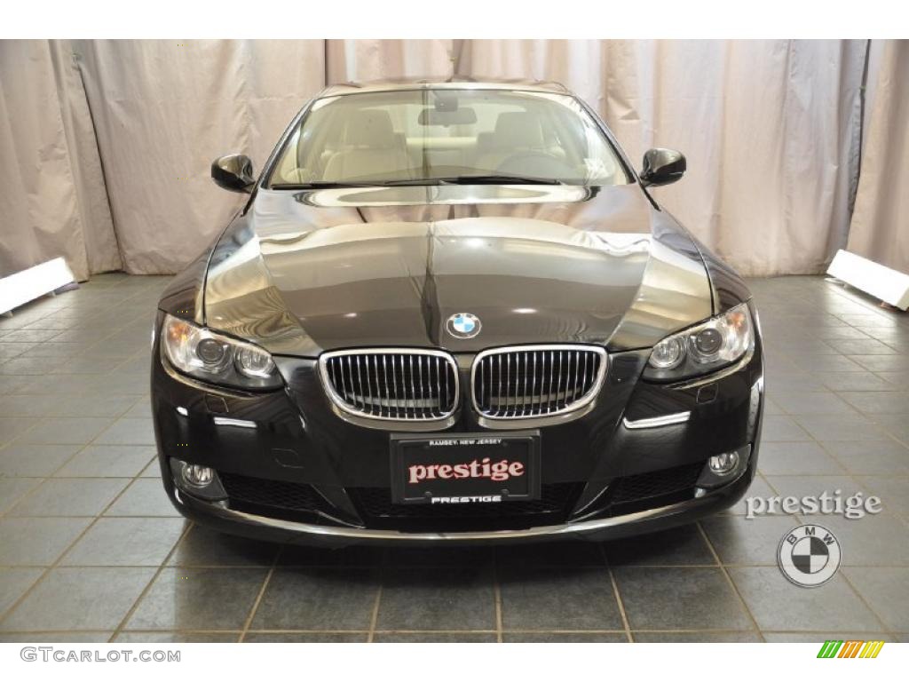 2010 3 Series 328i xDrive Coupe - Black Sapphire Metallic / Beige photo #6