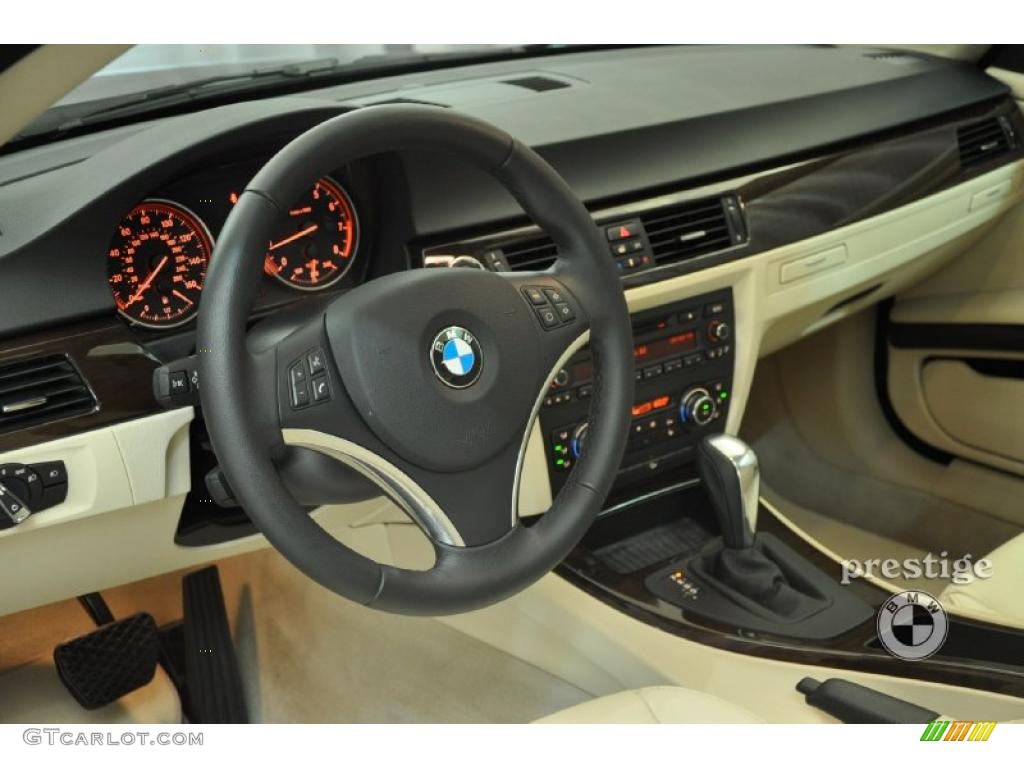 2010 3 Series 328i xDrive Coupe - Black Sapphire Metallic / Beige photo #14