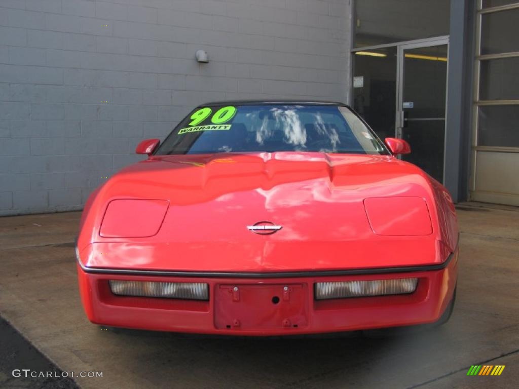 1990 Corvette Coupe - Bright Red / Red photo #3