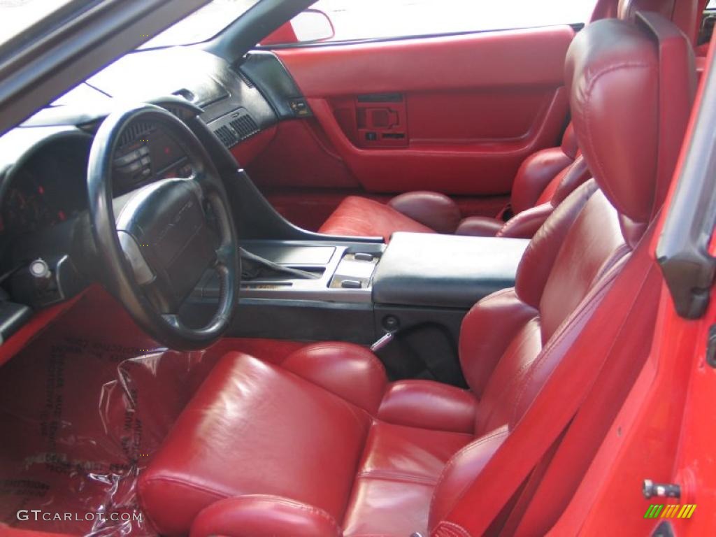 1990 Corvette Coupe - Bright Red / Red photo #5