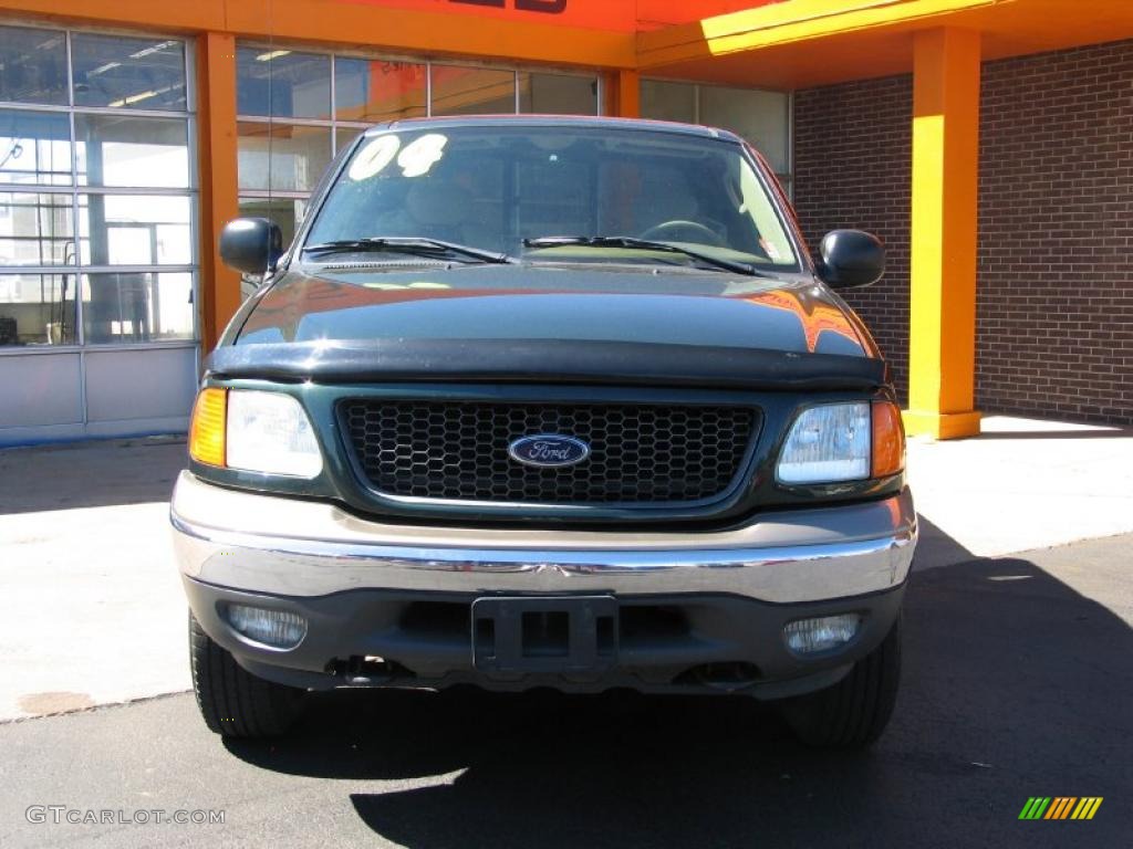 2004 F150 XLT Heritage SuperCab 4x4 - Dark Shadow Grey Metallic / Heritage Medium Parchment photo #3