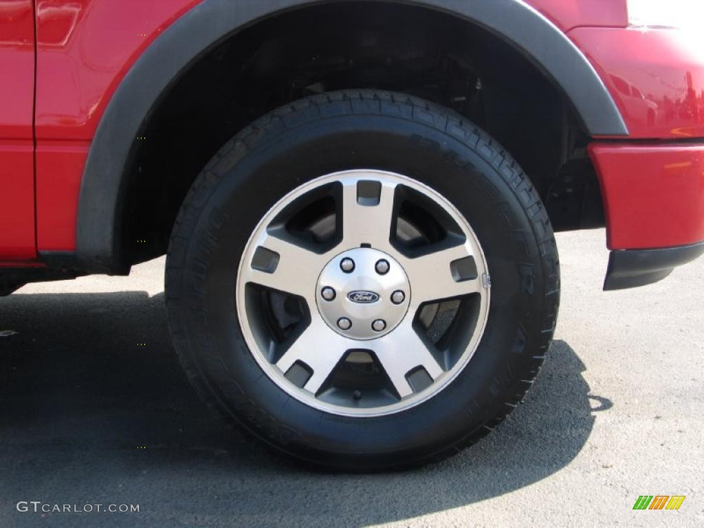 2004 F150 FX4 SuperCrew 4x4 - Bright Red / Black/Medium Flint photo #3
