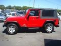 2004 Flame Red Jeep Wrangler Unlimited 4x4  photo #3