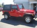 2004 Flame Red Jeep Wrangler Unlimited 4x4  photo #7