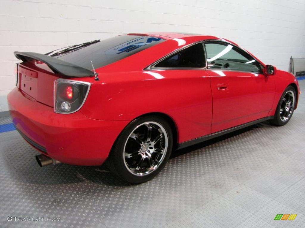 2001 Celica GT - Absolutely Red / Black/Red photo #3