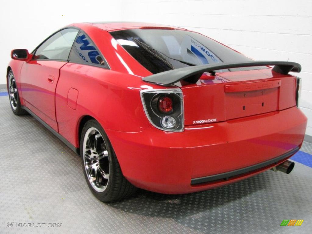 2001 Celica GT - Absolutely Red / Black/Red photo #4