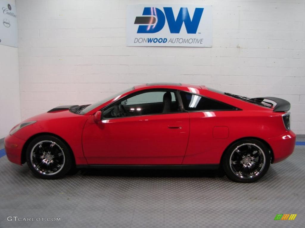 2001 Celica GT - Absolutely Red / Black/Red photo #5