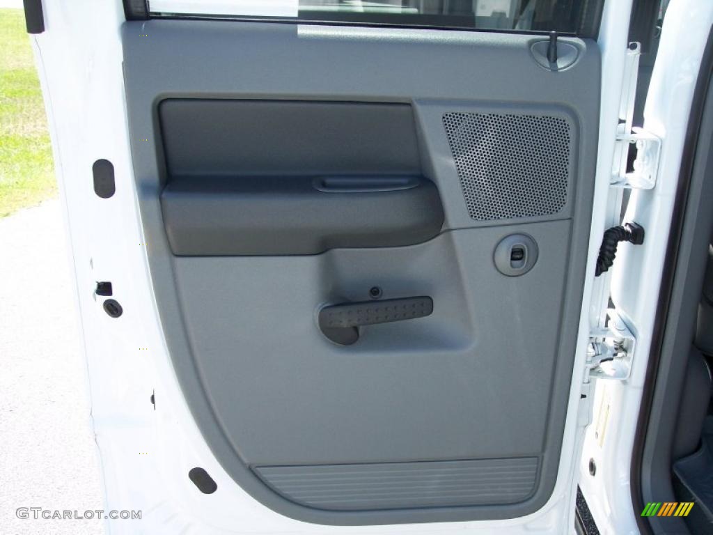 2008 Ram 3500 Laramie Quad Cab 4x4 Dually - Bright White / Medium Slate Gray photo #23