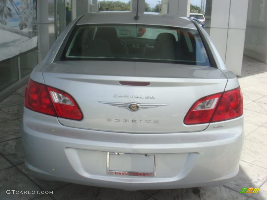 2009 Sebring Limited Sedan - Bright Silver Metallic / Dark Slate Gray photo #4