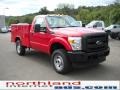 2011 Vermillion Red Ford F350 Super Duty XL Regular Cab 4x4  photo #4