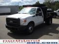 Oxford White - F350 Super Duty XL Regular Cab Chassis Dump Truck Photo No. 2