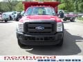 2011 Vermillion Red Ford F550 Super Duty XL Regular Cab 4x4 Dump Truck  photo #3