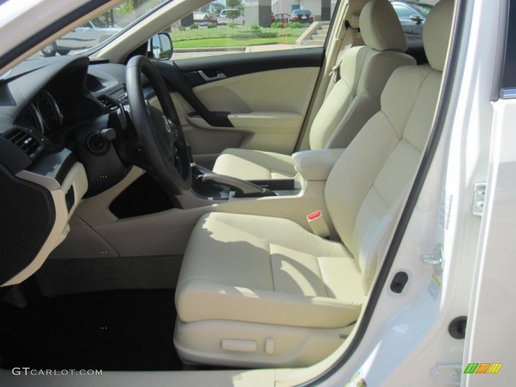 2010 TSX Sedan - Premium White Pearl / Parchment photo #7