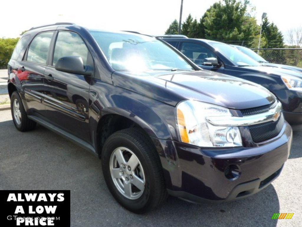 2007 Equinox LS AWD - Black Amethyst Metallic / Light Gray photo #1