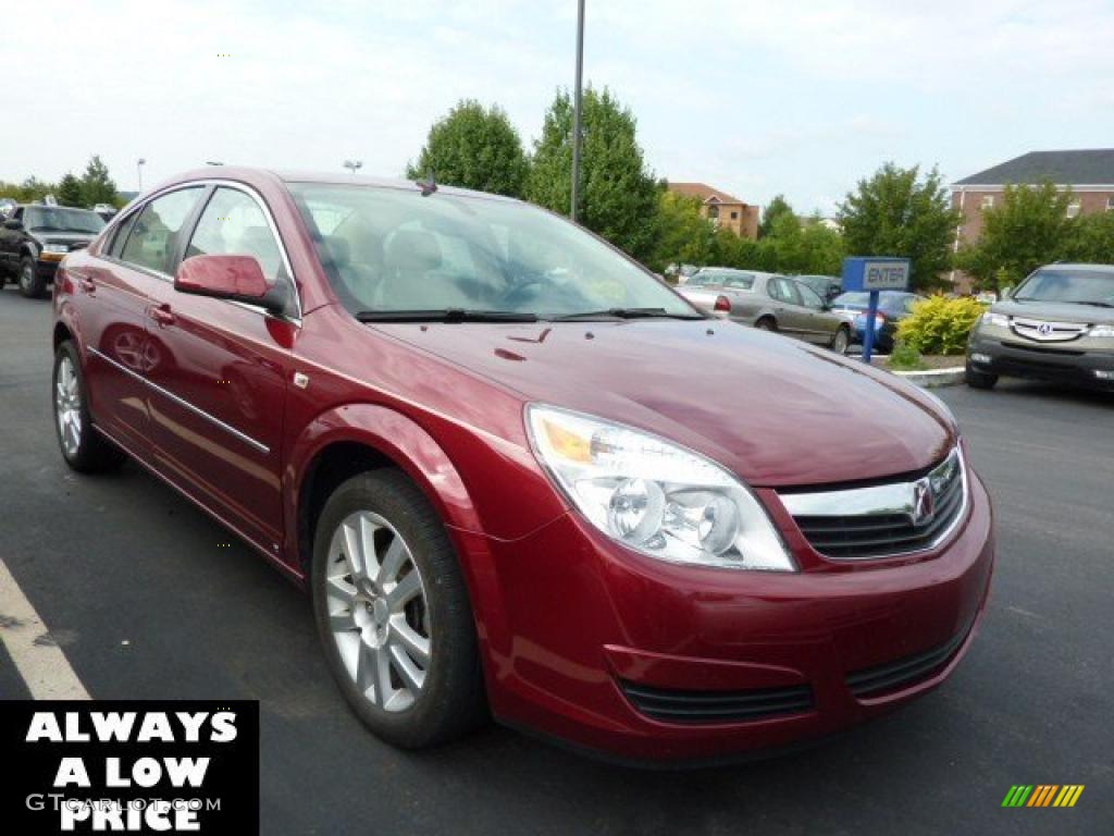 2008 Aura XE 3.5 - Red Jewel / Tan photo #1
