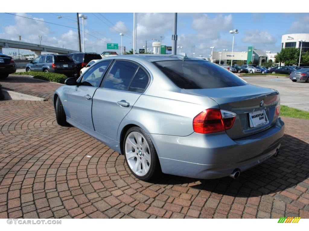 2008 3 Series 335i Sedan - Arctic Metallic / Saddle Brown/Black photo #3