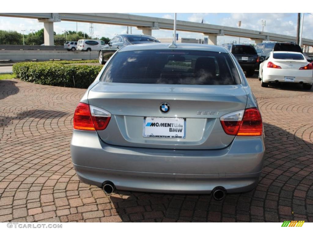 2008 3 Series 335i Sedan - Arctic Metallic / Saddle Brown/Black photo #4