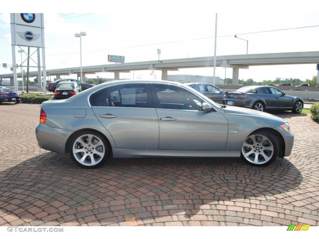 2008 3 Series 335i Sedan - Arctic Metallic / Saddle Brown/Black photo #6