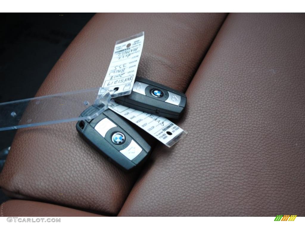 2008 3 Series 335i Sedan - Arctic Metallic / Saddle Brown/Black photo #20