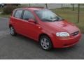 2007 Victory Red Chevrolet Aveo 5 Hatchback  photo #1