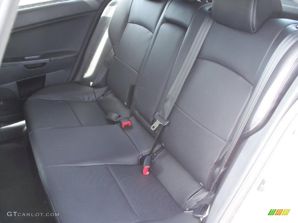 2010 Lancer Sportback GTS - Wicked White Metallic / Black photo #15