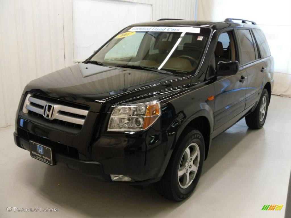 2007 Pilot EX 4WD - Formal Black / Saddle photo #1