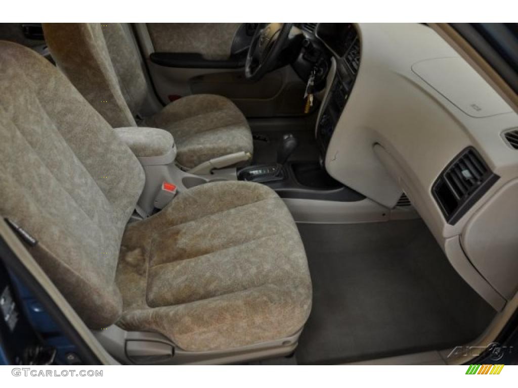 2001 Elantra GLS - Ocean Blue / Beige photo #16