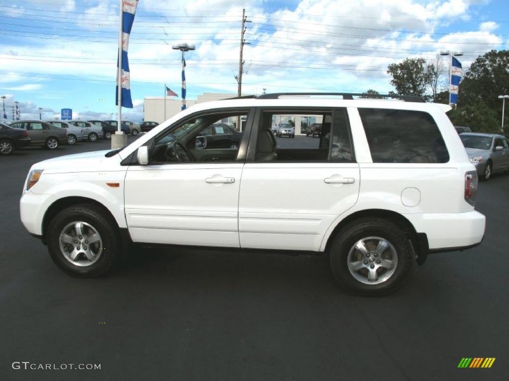 2006 Pilot EX-L 4WD - Taffeta White / Olive photo #1