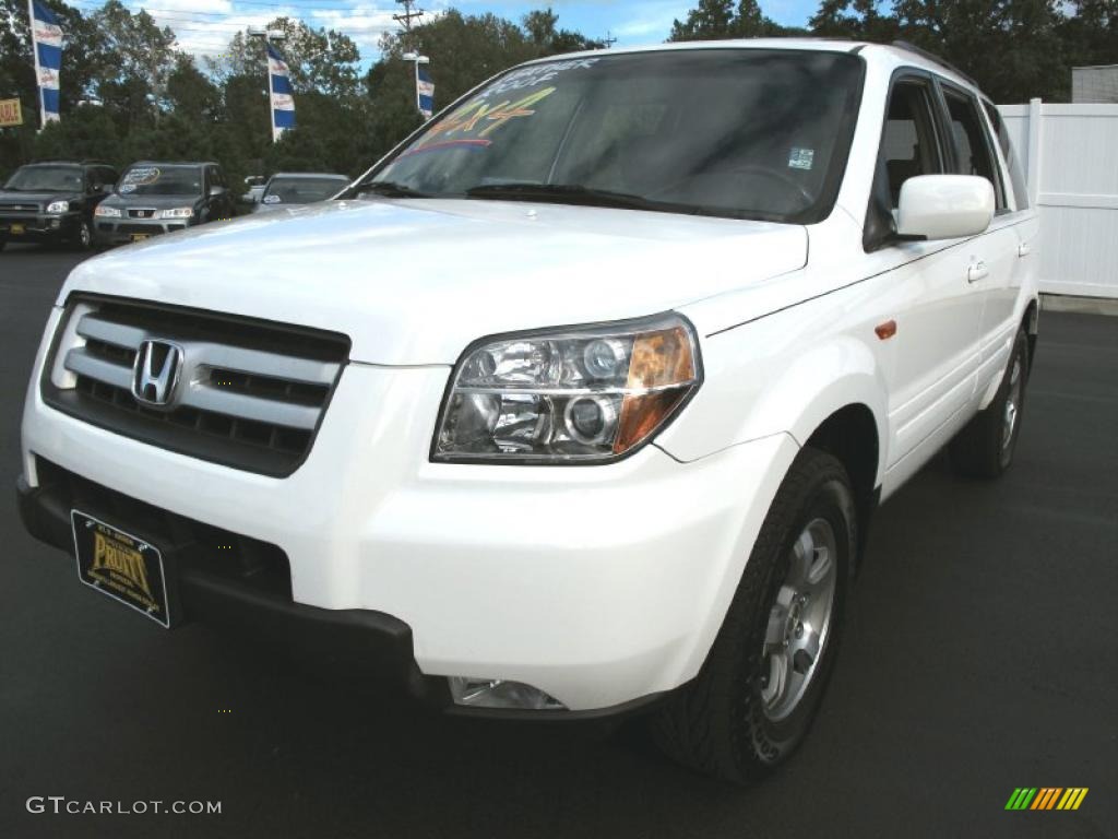 2006 Pilot EX-L 4WD - Taffeta White / Olive photo #3