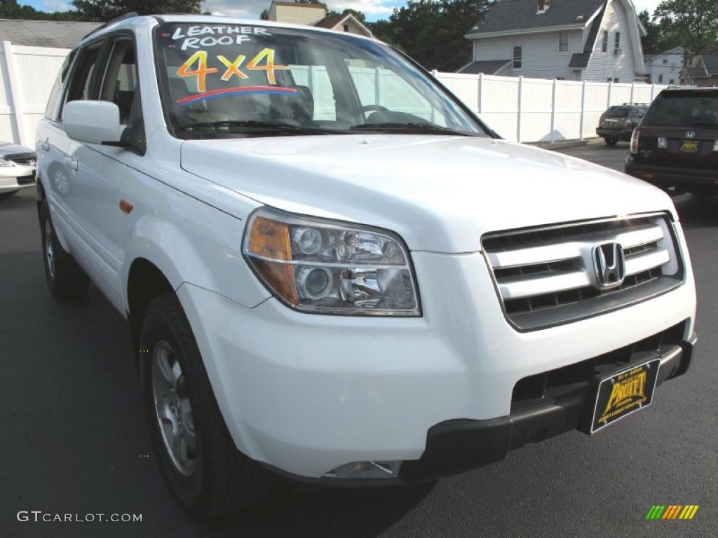2006 Pilot EX-L 4WD - Taffeta White / Olive photo #5