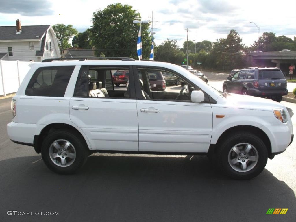 2006 Pilot EX-L 4WD - Taffeta White / Olive photo #6